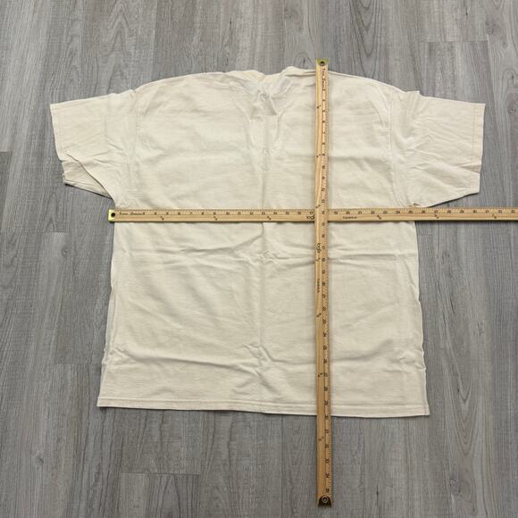 Vintage EL Club Espanol Shirt Men's 2XL XXL Cream 90s USA Made 1996 Graphic - Picture 7 of 7